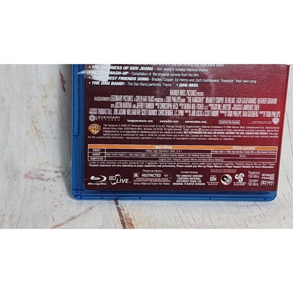 The Hangover Blu-Ray Unrated Edition With Theatrical Versions Includes Features - Picture 6 of 7